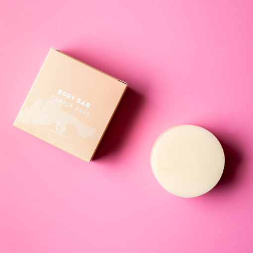 Body Bar Papaja Kers | Shampoobars - Afbeelding 2